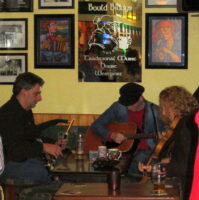 Traditional Irish music, locals playing in sessions in Irish pubs